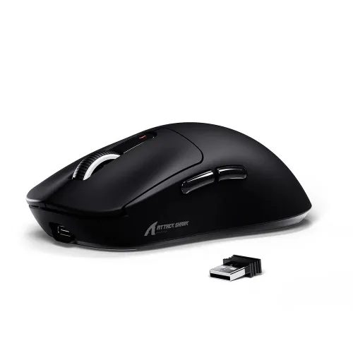 ATTACK SHARK X3 WIRELESS GAMING MOUSE PAW3395 SUPERLIGHT BLACK