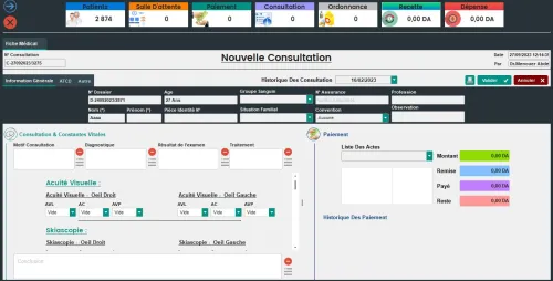 Logiciel de Gestion Cabinet Medical Ophtalmologue