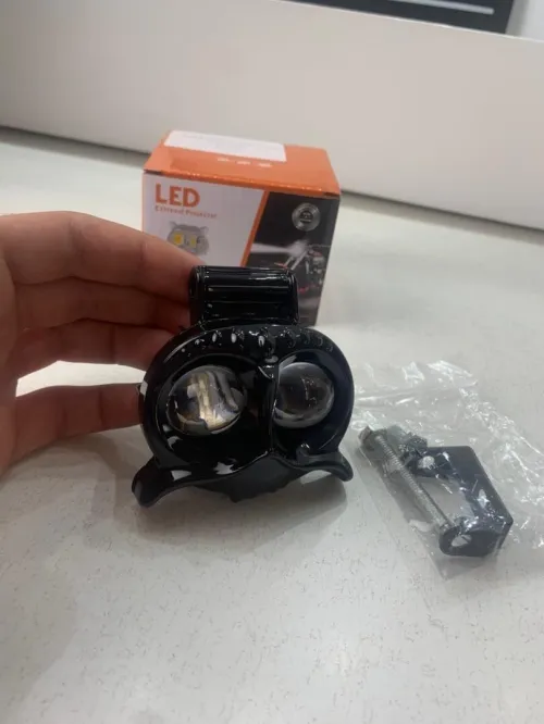 Lumière de hibou antibrouillard LED pour la moto 1  مصباح دراجات نارية عالي السطوع