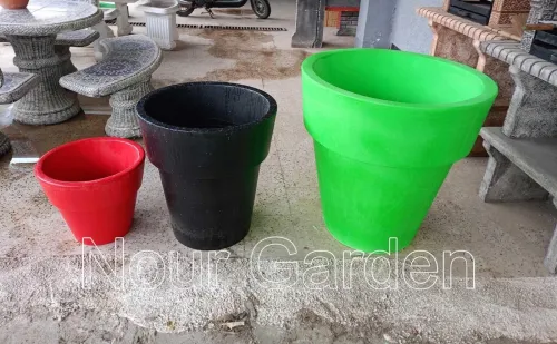 Vases en beton