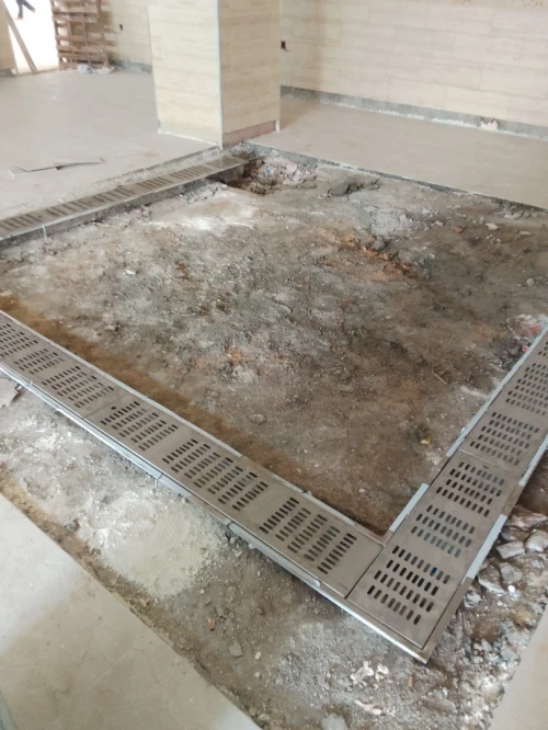 Caniveau et grille en inox alimentaire 304L 