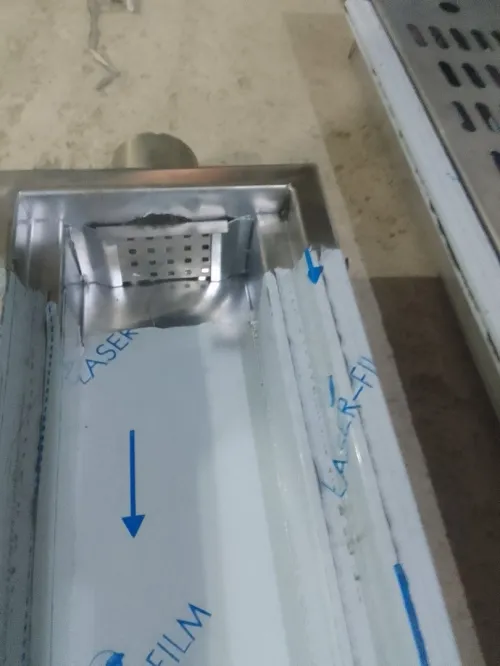 Caniveau et grille en inox alimentaire 304L 