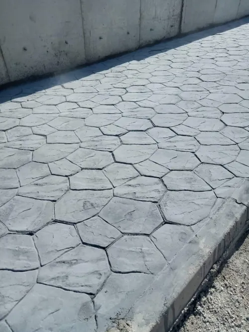 Béton imprimé 