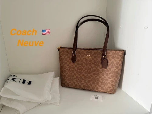 Sac Cabas Coach Gallery Tote en Toile Signature