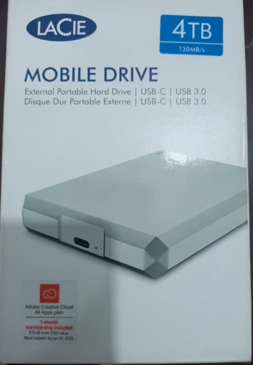 DISQUE DUR EXTERNE MARQUE LACIE 4TB USB - c ** USB 3.0