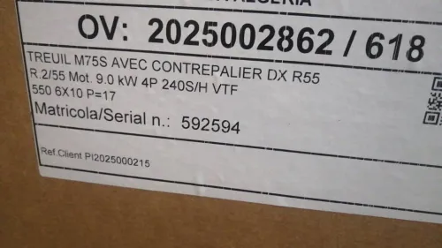 Moteur de traction ascenseur et monte charge