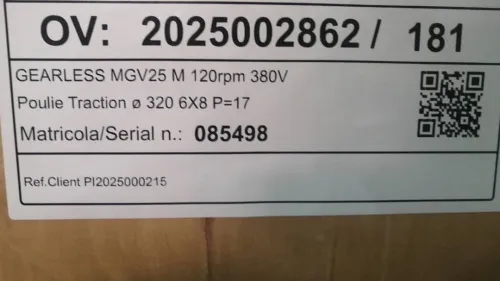Moteur de traction ascenseur et monte charge