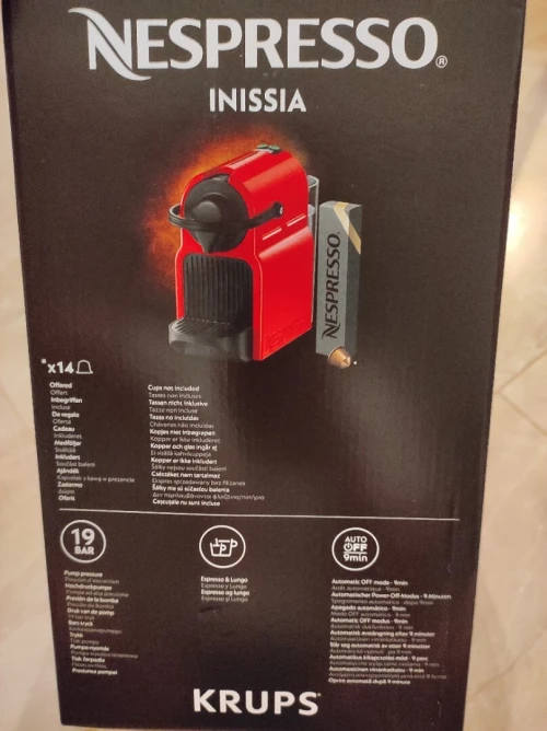 Machine à café  Nespresso Krups Inissia 19 Bar