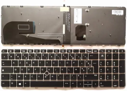 Clavier Français Azerty rétro-éclairé pour HP EliteBook 850 G3 / 850 G4 / 755 G3 / 755 G4 / ZBook 15u G3 / ZBook 15u G4 / 821157-161 HPM14N5 6037B0116710 BE FR French Keyboard