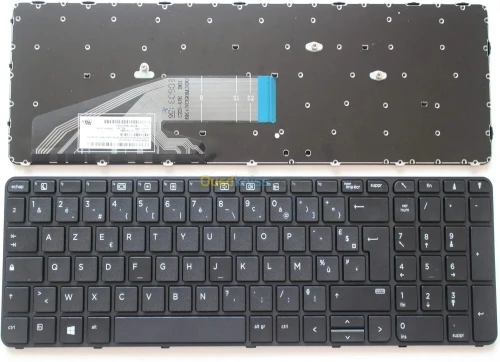 AZERTY Français Clavier pour HP ProBook 450 G3, 455 G3, 470 G3, 450 G4, 455 G4, 470 G4, 650 G2, 650 G3, 655 G2