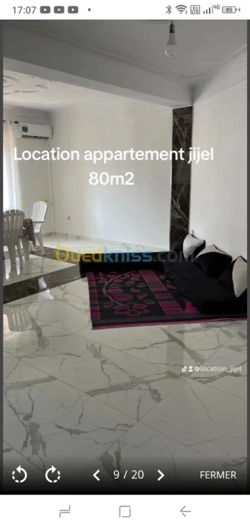 Location Appartement F3 Jijel El aouana