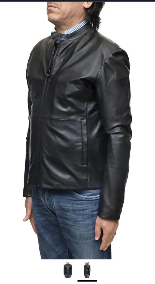 Veste cuir Emporio Armani