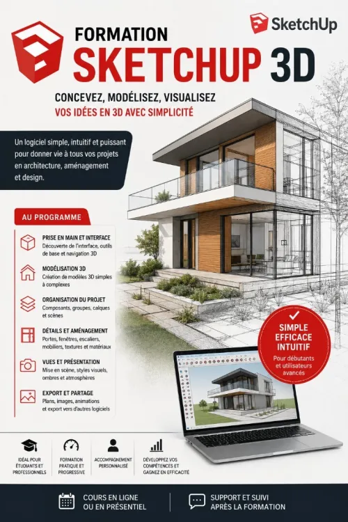 FORMATION LOGICIEL SKETCHUP 3D