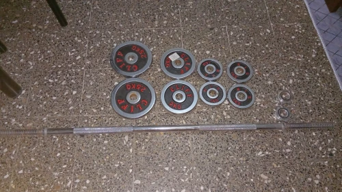 Barre avec poids