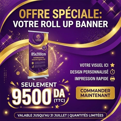Pack Roll-up Banner Premium Design OFFERT