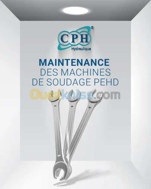 MAINTENANCE DES MACHINES DE SOUDAGE PEHD تصليح آلات تلحيم الأنابيب
