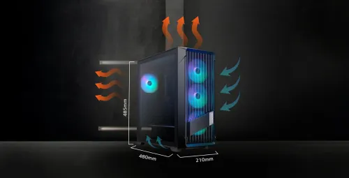 BOITIER RAIDMAX X603 +4FANS ARGB 