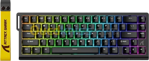 MAGNETIC SWITCHES GAMING ATTACK SHARK X68 HE RGB BLACK 