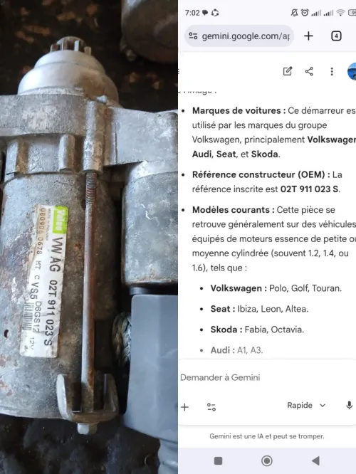 Demareur casse français garantie