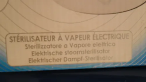 sterilisateur vapeur electrique biberon