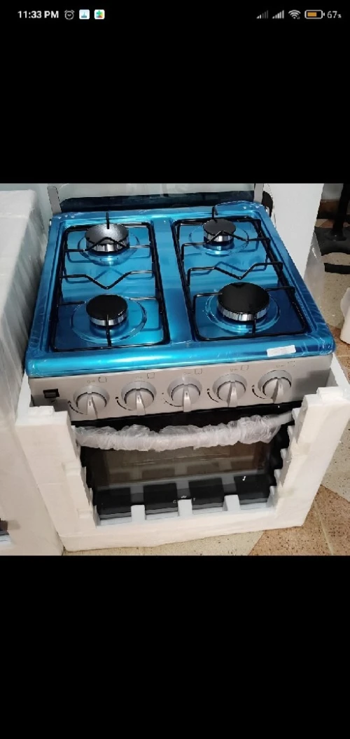 Mini Cuisinière Cristor(رمادي +أبيض) 