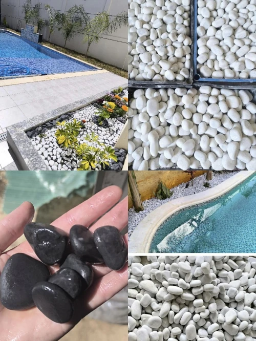 حجر طبيعي أسود للتزيين  حدائق ومسابح  ديكور خارجي أنيق Pierre naturelle noire pour décoratio jardin et piscine aménagement extérieur élégant et moderne