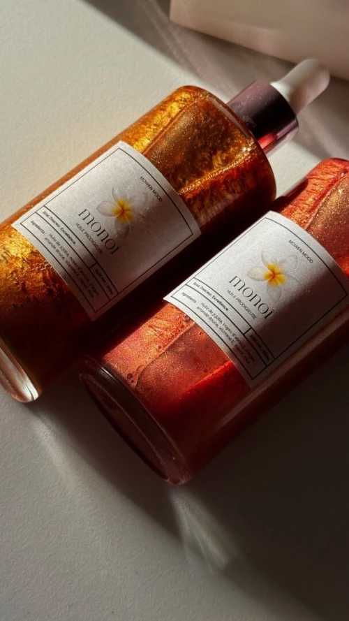 Huile sèche pailleté