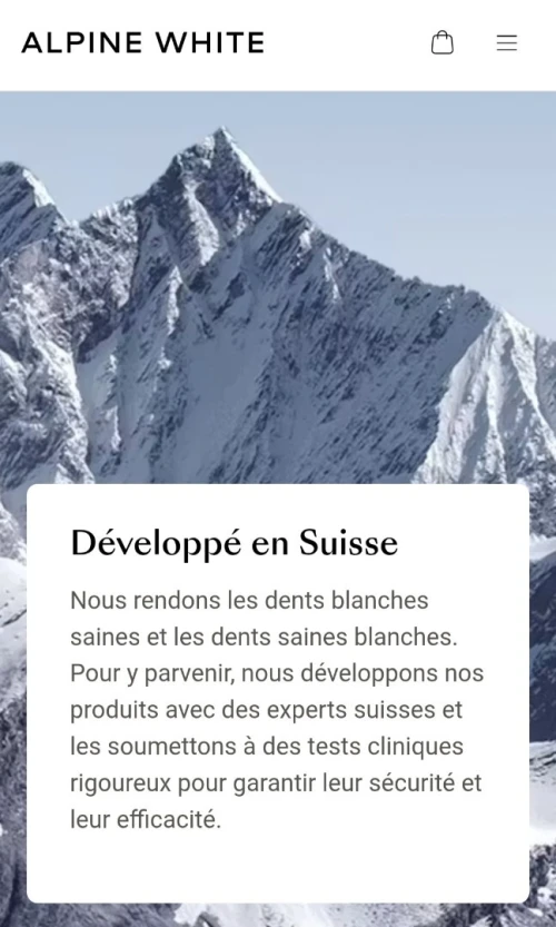 Blanchiment dentaire - ALPINE WHITE