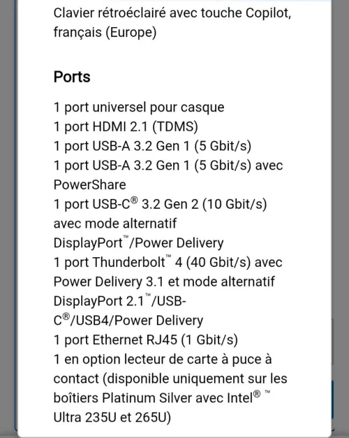Dell pro 14 premium (génération 2025) Prix négociable