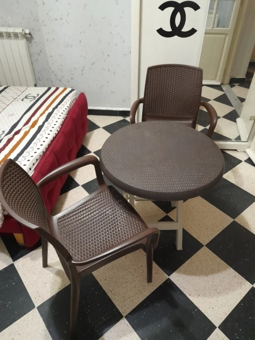 Meuble + tv + réfrigérateur 