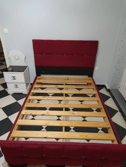 Meuble + tv + réfrigérateur 