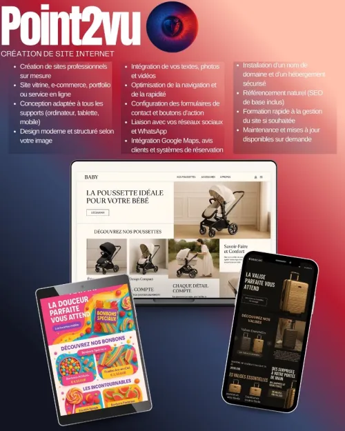 Services de Design & Communication  Travail 100% Français Logos, Flyers, Sites Web, Vidéos