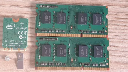 RAM 8GB Micron Technology 4GBX2 PC3L 12800S /Intel Dual Band Wireless 3160AC