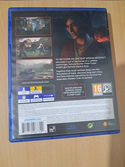 VENTE UNCHARTED PS4 4 a thief's end