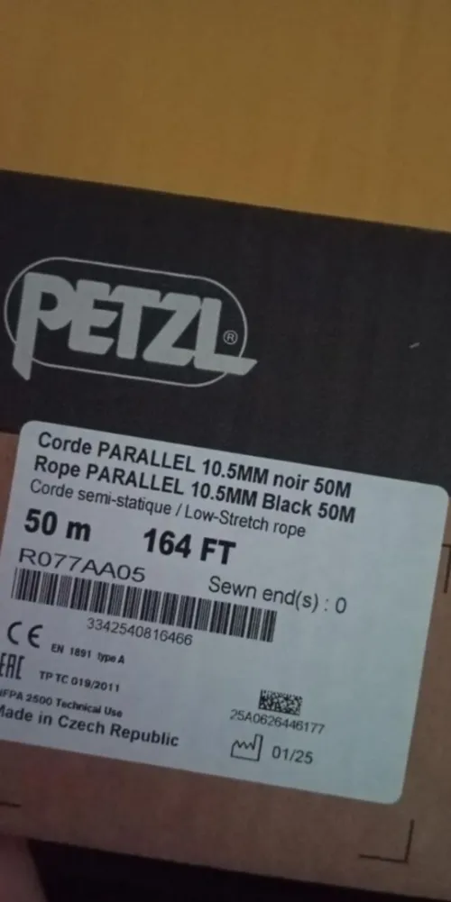 Corde Parallel 10.5mm Noir 50M