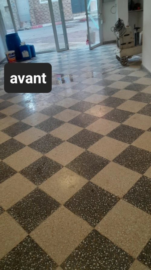 Ponçage et lustrage de carrelage et  marbre