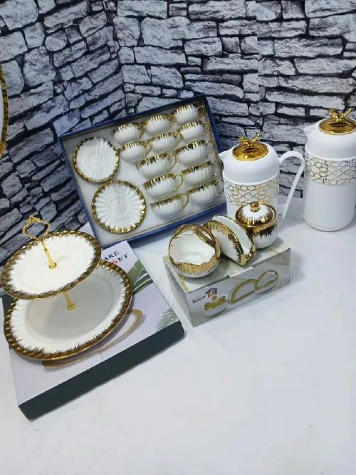 Pack 2 Thermos+ Service À Caffe Chems + Serier Sokriya + Porte Gâteau Motif 2