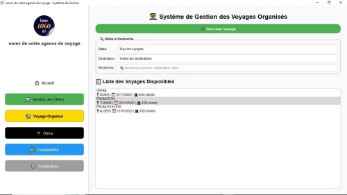  LOGICIEL COMPLET POUR AGENCES DE VOYAGE - RÉVOLUTION 2025  v1.0