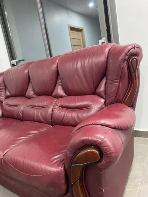 Salon 5 places en vrai cuir 