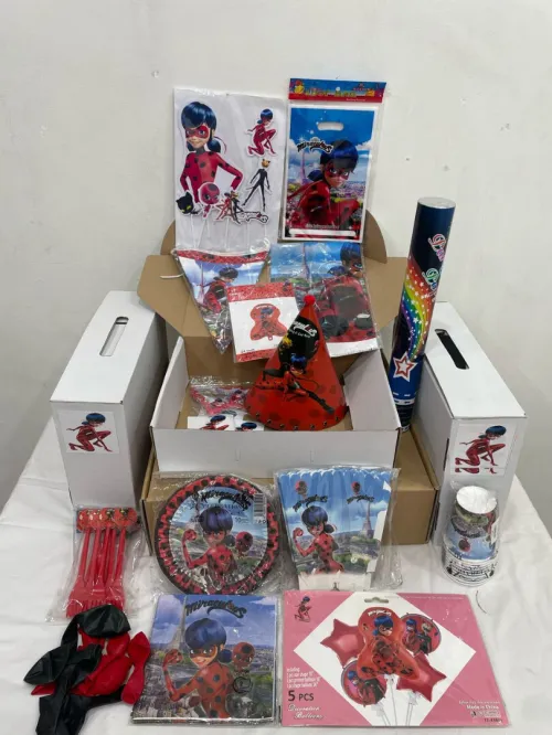 Coffret anniversaire theme miraculeuse alger ديكورات اعياد الميلاد للأطفال 
