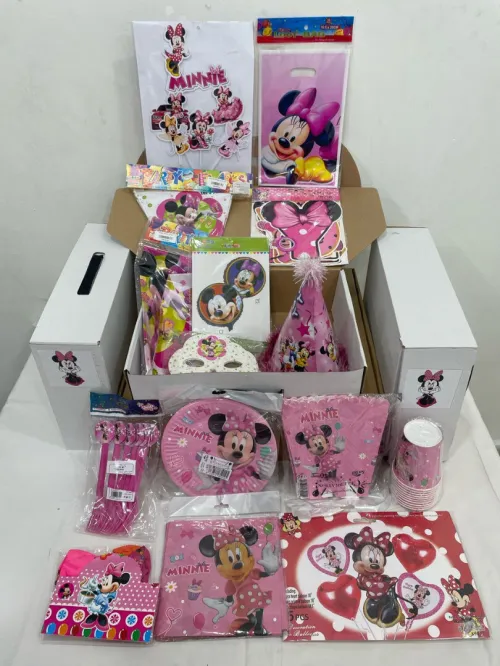 Coffret anniversaire theme minnie mouse alger ديكورات اعياد الميلاد للأطفال ميني ماوس