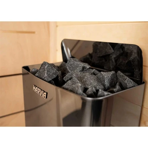 Poêles de sauna éléctrique Harvia The Black Wall Steel SW90 9KW avec ses accéssoires