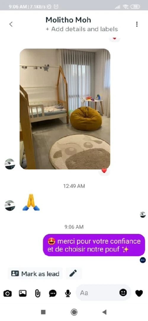 Retour précieux de notre cher client
