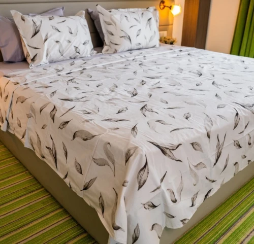 Parures de lit bloomé modernes Tissu 100% coton et durable