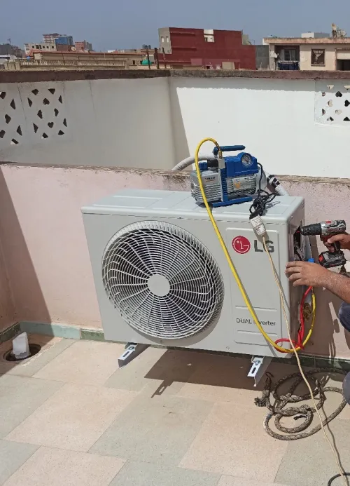 Réparation Placement déplacement charge de gaz et nettoyage a domicile