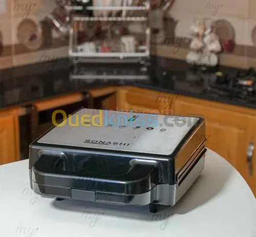Sonashi Panineuse et gaufrier multi fonction 7en1 - 1400W - SSM-881