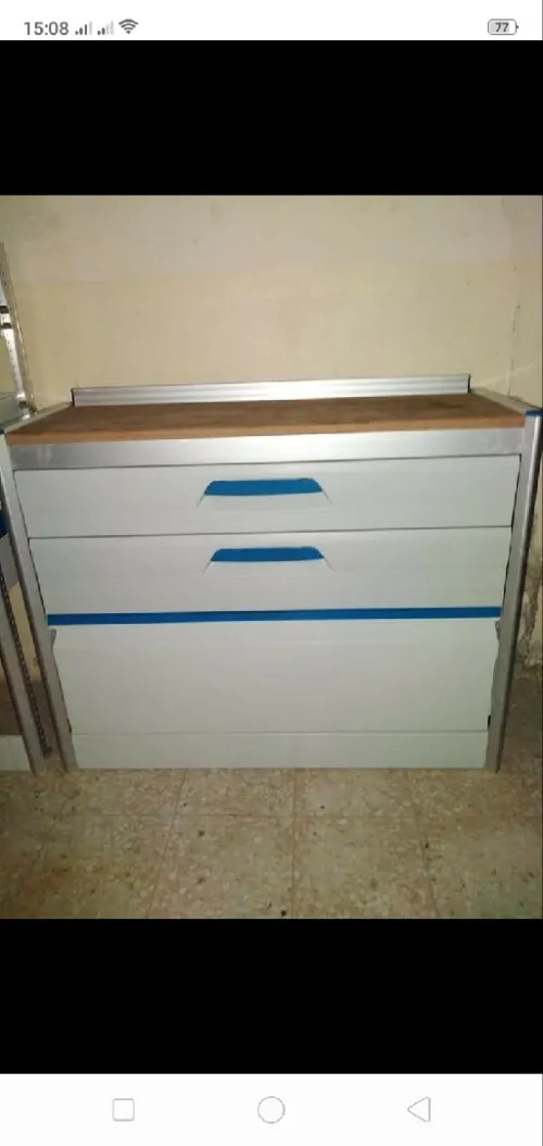 Etagere de rangement metalique d'atelier