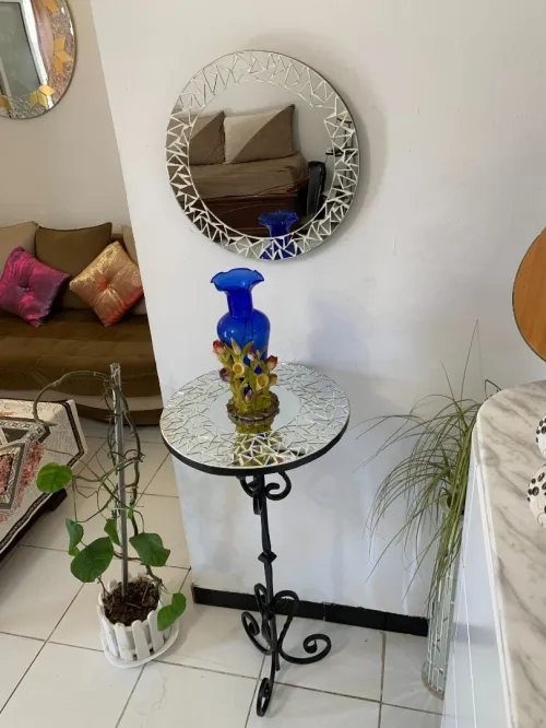 Table décoratif en mosaïque 