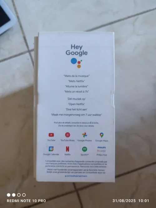 Nest hub Tablette Google