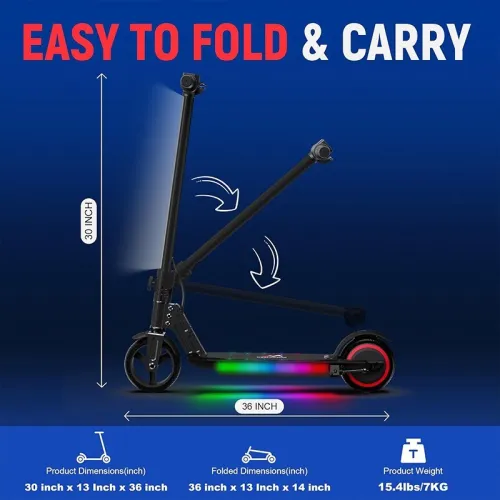 Trottinette électrique pliable 24V pour enfants
